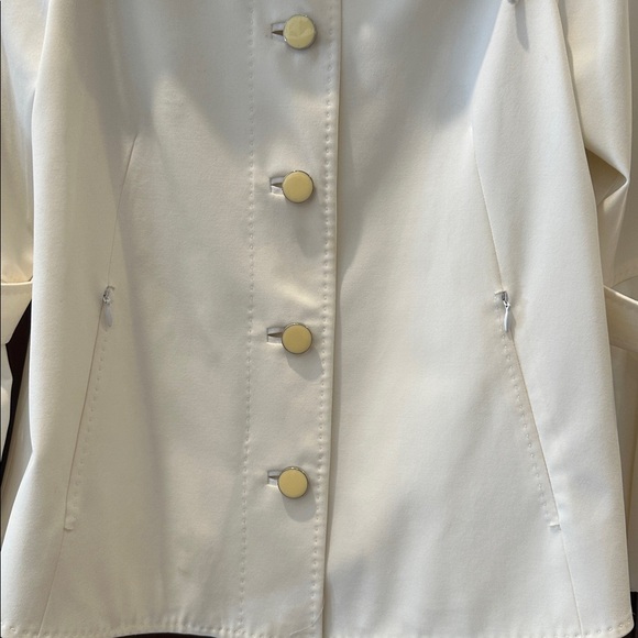 ELIE TAHARI CREAM AMAZING SWING JACKET SIZE S/P - Picture 9 of 16